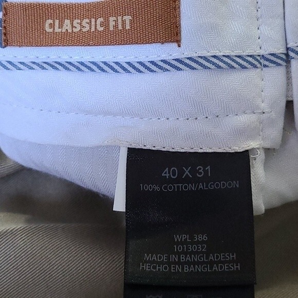 Haggar Classic Fit Comfort Waist Khaki Pants - Picture 10 of 12